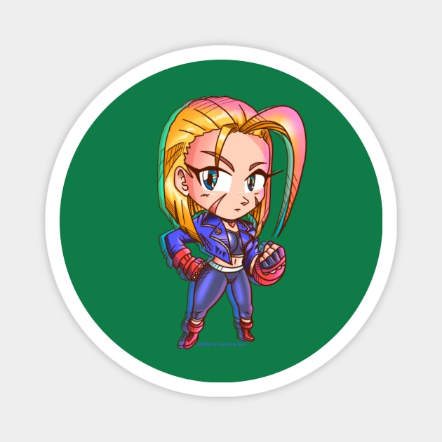 Cute Chibi Cammy SF6 T-Shirt Magnet by MorenoArtwork